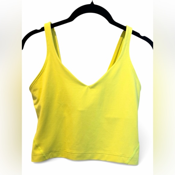 Lululemon Align Tank Top Electric Lemon Size 6 Nulu Fabric - Picture 2 of 5
